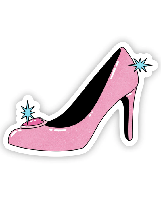Pink High Heel Sticker