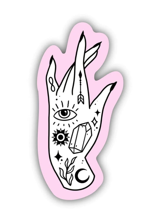 Pink Mystic Hand Sticker
