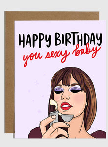  Taylor Swift Sexy Baby Birthday Card