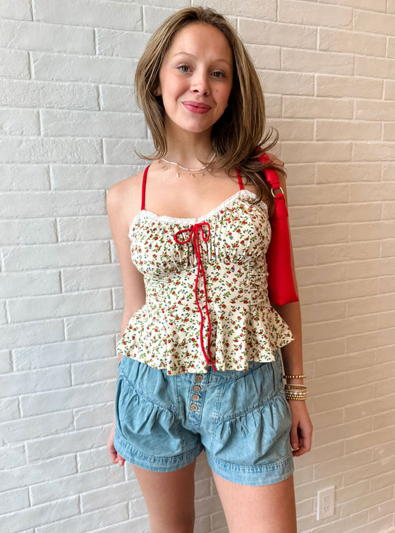 Free People Fleur Denim Short