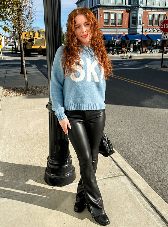 Free People Level Up Vegan Slit Bootcut