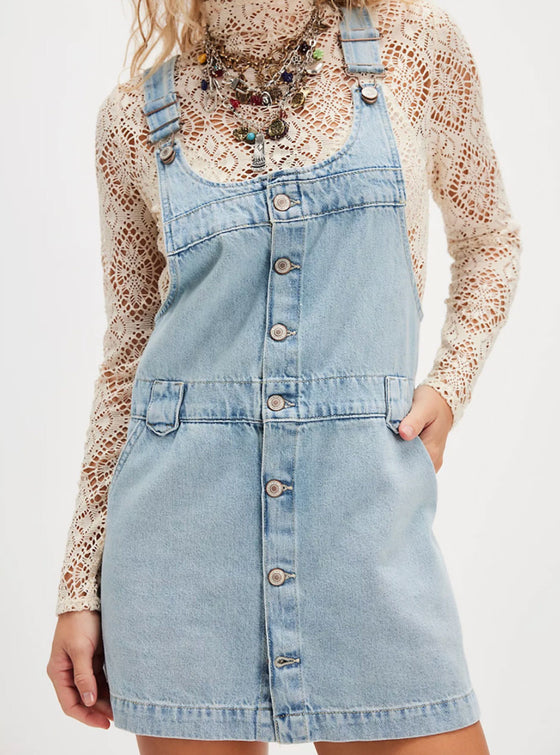Free People Edie Denim Skirtall