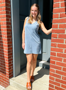  Z Supply Solane Knit Denim Dress
