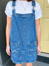 Free People Overall Smock Mini Dress