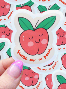  Sweet as a Peach Sticker