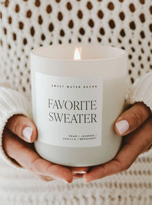  Sweet Water Decor Favorite Sweater 15 oz Candle