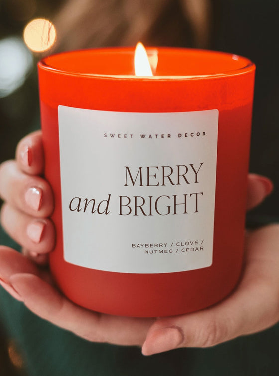 Sweet Water Decor Merry And Bright 15 Oz Candle