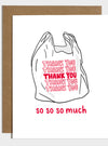 Thank You Plastic Bag Card