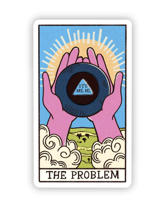 The Problem Tarot Card Sticker