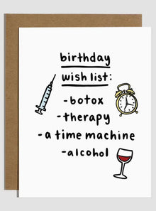 Birthday Wishlist Card
