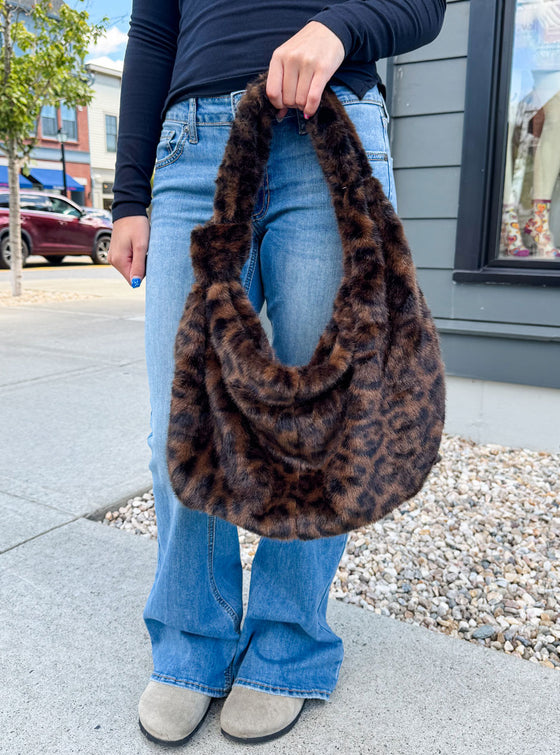 Cecilia Leopard Hobo Bag