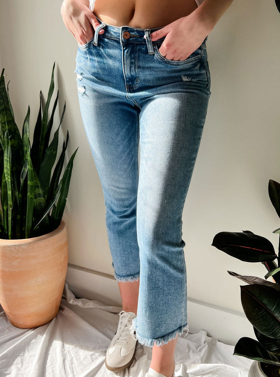 Vervet Bella High-Rise Kick Flare Jeans