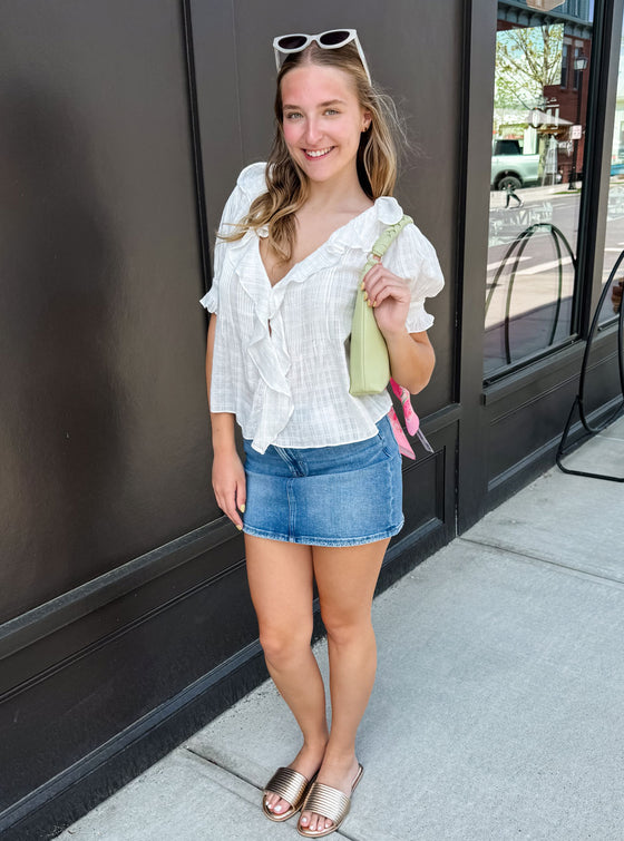 Vervet Mid Rise Mini Skirt