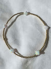 Bara Boheme Tiny Clover Opal Stretch Bracelet in 3 Colors