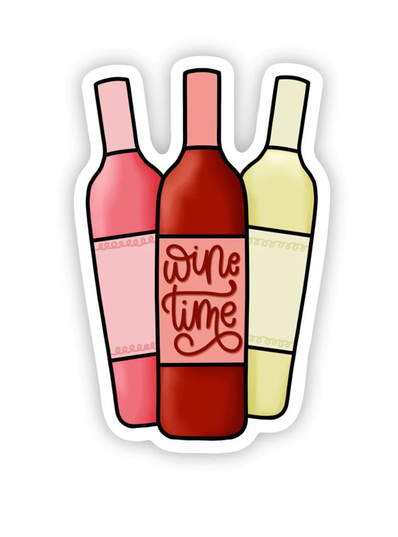 Wine Time Sticker