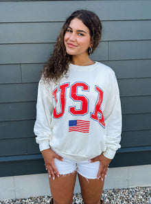  Z Supply Flag Sunday Sweatshirt