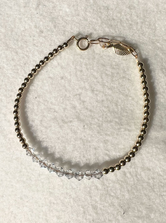 Bara Boheme Crystal Bar Bracelet