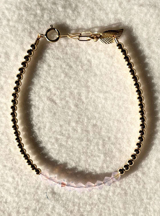 Bara Boheme Crystal Bar Bracelet