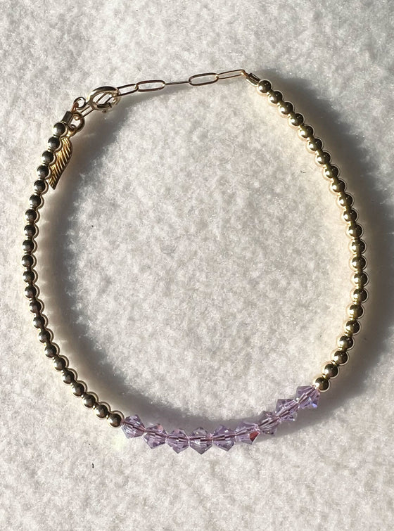 Bara Boheme Crystal Bar Bracelet