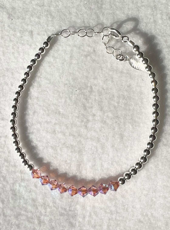 Bara Boheme Crystal Bar Bracelet