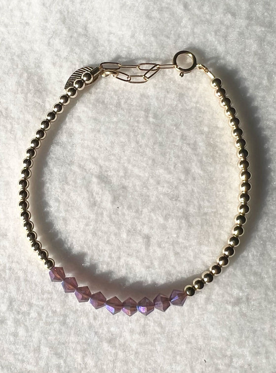 Bara Boheme Crystal Bar Bracelet