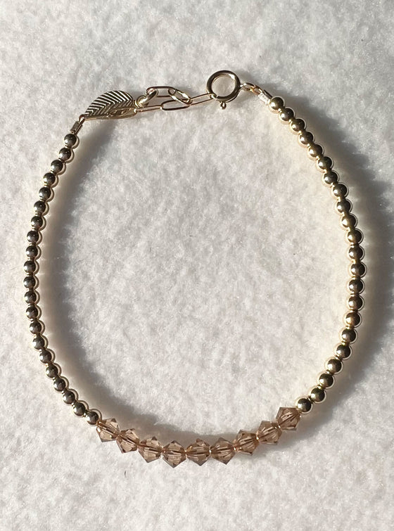 Bara Boheme Crystal Bar Bracelet