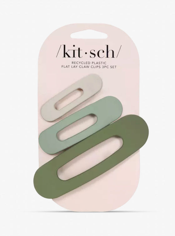 Kitsch Flat Lay Claw Clip Set in 3 Colors
