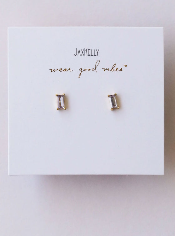 JaxKelly Baguette Earrings