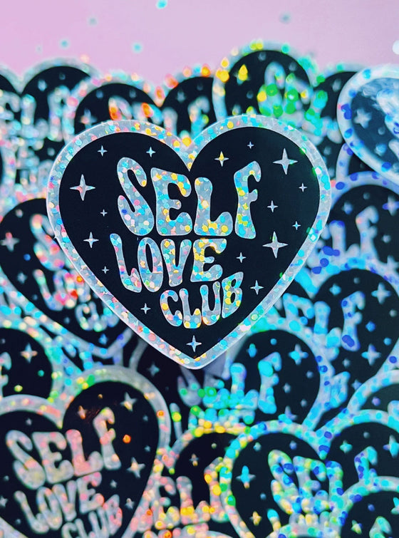 Self Love Club Glitter Sticker